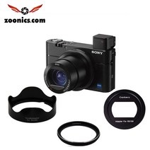 주닉스 소니 RX100M6 M7 46mmUV 렌즈후드 카메라용 어댑터 링 액세서리
