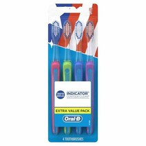 Oral-B 인디케이터 컨투어 클린 소프트 칫솔모 수동 칫솔 (2팩)