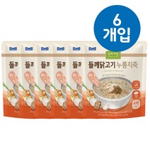 감기몸살엔 들깨닭죽 350g x 6 (6팩) 닭죽 들깨죽 감기죽 삼계죽 원기회복 삼계탕죽 죽 몸보신 건강죽 겨울보양식 영양죽 암환자영양식 환자영양식 노인영양식 아침대용 식사대용, 6팩