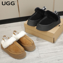UGG 어그 슬리퍼 5cm 밴딩 키높이 양가죽 양털안감 통굽 겨울 실내화