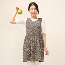 [이솔홈] 올리비아 쉬폰 원피스 앞치마, 단품, 색상:단일색상|사이즈:네이비