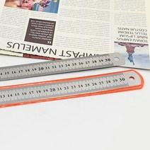 스틸자 30CM 직자 구부러지는자 스텐자