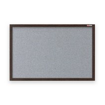 [보드뱅크]패브릭 게시판(핀용) 40x30 무늬목프레임(웬지)