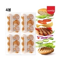 삼립 고소한 햄버거번 300g 4봉 수제햄버거빵, 300g x 4봉