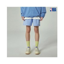 NBA PLAY 특양면 핀턱 반바지_라이트블루