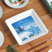 가스파드와리사 정사각접시, 하얀겨울