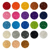 [채아트] 에디블럭 6mm 23가지 색상 (약 500알), 파랑