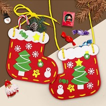 하하당 펠트 가방 만들기_크리스마스 양말 1053182, 단품