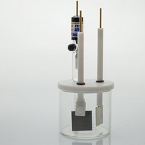 유량계 3 전극 전기 분해 전해 전지 반응 유리병 용기, 11.500ml