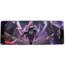 롤 LOL 디자인 마우스 패드 79종 시리즈 리그 오브 레전드 장패드 3mm 두께, 800x300mm + 3mm개, 검은 불길한 칼날