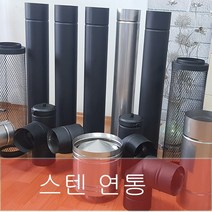 125mm 스텐연통 /벽난로 연통 /화목난로연통/재질스텐, (흑관) 삿갓