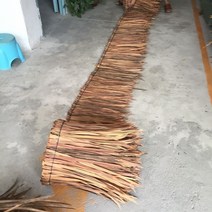 인조 지푸라기 인공 짚 야자수파라솔 짚파라솔 볏짚파라솔 하와이파라솔 방지 볏짚 밀짚 3m, 부드러운 직조 건조 옥수수 잎 1m x 0.5m(