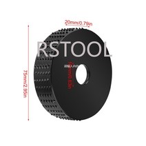 공구 75mm 앵글 그라인더 연마 디스크 16mm 22mm 보어 목공 플랫 플라스틱 휠 나무 조각 도구, [03] Black-16mm, 03 Black-16mm