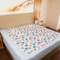 Ciliver 쟈뤄퉁다이 발전장판 프린트 전기 온수 온수장판 단일 제어 정시 온도조절 불상사 기숙사 전기요, 150*70cm, 프린트-꽃잎