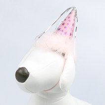 반려동물 파티 꼬깔 모자 5개세트 강아지 생일 고양이 프로필사진 크리스마스 새해 선물, 핑크