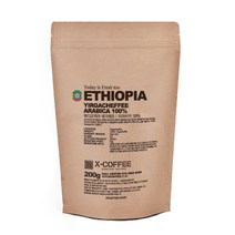 엑스데일리커피 에디오피아 예가체프 200g 원두커피, 분쇄안함
