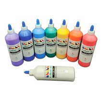 콜라쥬아트 500ml 전문가용 아크릴물감 대용량 가구 벽화 DIY물감, gold sillver를 제외한12색