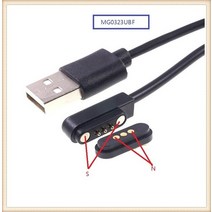 마그네틱 스프링 포고 핀 커넥터 1 쌍 3 극 피치 2.3 MM 스루 홀 PCB 마운트 수 암 프로브 전원 충전, [02] MG0323UBF, 02 MG0323UBF