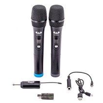 CAD Audio GXLD2QM 디지털 주파수 애자일 듀얼 HH 무선 마이크 시스템 USB 및 TRS 팟캐스트 콘텐츠 크리에이터 지원 어댑터 포함 USA 미국