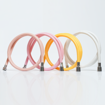 버블룸 마이크로버블 샤워기 PVC 물때방지 꼬임방지 친환경 컬러 국내생산 KC제품 샤워 호스, 옐로우, 1개