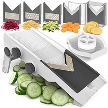 Mueller Multi Blade Adjustable Mandoline Cheese/Vegetable Slicer Cutter Shredder with Precise Maxi, 1