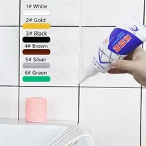 방수스프레이 180ml 솔기 미용제 방수 곰팡이 방지 여러 가지 빛깔의 타일 갭 뷰티 그라우트 벽 접착제 바, 05 Black 180ml