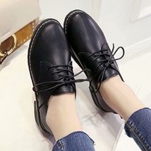 에이버리 빈티지 클래식 캐주얼 정장 직장인 오피스룩 심플 모던 데일리 신발 무광 에나멜 유광 옥스포드화 로퍼 레이스업 통굽 단화 끈 굽있는 구두 3.5cm
