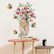 MEIISEO 벽지 홈 인테리어 집 벽 장식 호텔 장식 셀프, Sk6134 꽃병