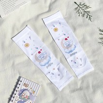 물놀이 자외선 차단 학생 캐릭터 산리오 시나모롤 쿠로미 쿨 팔 토시 1+1, Q