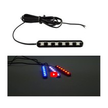 12V-24V LED 4발 싸이키 스트로브라이트(모듈내장형), 24V 화이트LED