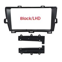 한국어호환 안드로이드오토 도요타 프리우스 2010 스테레오 패널 오디오 수리 설치 서라운드 트림 프레임 대시 키트 페시아 커버에 맞는 9 인치 자동차 라디오, [07] frame LHD