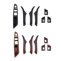 BMW F10 운전석 윈도우 스위치 커버 실내 도어 안쪽 손잡이 5시리즈 도어패널, 1.윈도우스위치커버(3PCS), 블랙