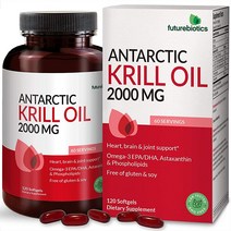 Futurebiotics 남극 크릴 오일 2000mg 아스타잔틴 오메가-3s EPA DHA 및 인지질 함유 - 100% 순수 프리미엄 오일 중금속 테스트 GMO 프리 12