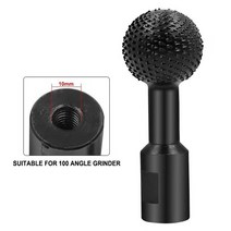 그라인더익스텐션 angle grinder extension Ball Gouge-구형 스핀들 모양 목재 가우징 파워 조각 어태치먼, 01 black 10mm