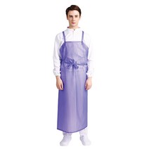 웰프런 우레탄 방수앞치마 고리형 특대, 1개, 반투명 퍼플
