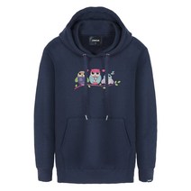 클로니아 부엉이 패밀리 기모 공용 후드티 TH-406