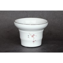 도화 금테 백자 거름망 세트 차망 티망 티용품 도자기 다기 차도구, 1개