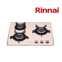 DA.린나이 3구 빌트인 가스레인지 RBR-PF3041PD/핑크/건전지/560X480, RBR-PF3041PD_LPG(가스통), 설치요청(설치비 현장지급)