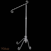 코코디피 옷가게 코끼리행거 옷거리 헹거 예쁜스탠드 ㄱ자, 그레이, 1개