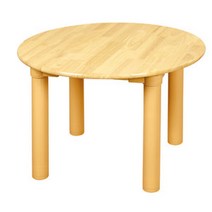 원목 둥근 책상(기본다리)(580mm) H28-4 입식용 어린이집책상 돌봄교실책상 유치원책상 공부방책상