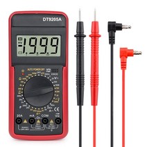 디지털 멀티미터 클램프미터 멀티테스터 테스터기 DT9205A DMM 전문 hFE AC DC 전압 전류 1000V 20A 정전용량 저항 연속성 다이오드 테스터, DT-9205A