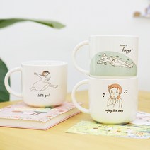 E-An스토리 빨강머리앤 라운드머그, 1개, 렛츠고