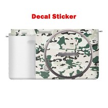 ZVE10 카메라 데칼 스킨 소니 zv e10 / 비닐 랩 필름 용 무광택 흰색 보호, 05 Jungle camouflage