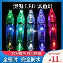 후래쉬 해루질 렌턴 갈치등낚시 수중집어기 LED 딥워터 유어등 후크 낚시세트 변색 섬광유, 02 블루블링6CM 배터리 배달