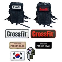 크로스핏 가방 패치 와펜 태극기 군용명찰 컴퓨터자수 번호 94897EA