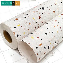현대엘앤씨 컬러테라조 포인트 리폼 인테리어필름 NS708 1롤 (25m/50m)