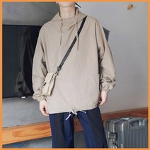 오버핏 후드 점퍼 바람막이 후드 탑 추천 옷 남성 남자 의류 재킷 아우터 외투 남친 룩 트렌드 스타일 코디 의상 대학생 외출 패션 패셔니스타 디자인 룩북 유행 INSUM49 아노락 올드스쿨룩