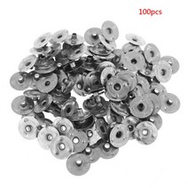 100/200pcs 캔들 심지 금속 지속 자체 탁자 캔들 만들기 선물을위한 은은, 밝은 회색