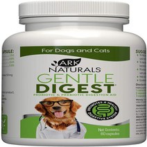 60 Capsules (Pack of 1) Ark Naturals Gentle Digest Capsules Vet Recommended Dog and Cat Prebiotics, 1