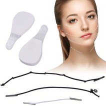 40pcs 인스턴트 보이지 않는 얼굴 스티커 목 눈 이중 턱 리프트 v 모양 리필 얇은 메이크업 안면 접착제 금지, 없음